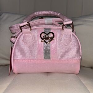 Juicy Couture Pink and Silver Mini Kids Bag